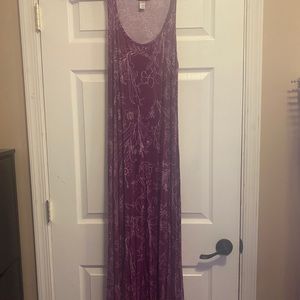 Purple maxi dress